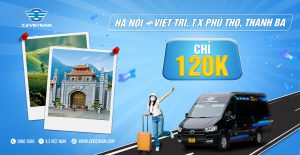 Xe Limousine Hà Nội Việt Trì, T.x Phú Thọ, Thanh Ba chỉ 120k