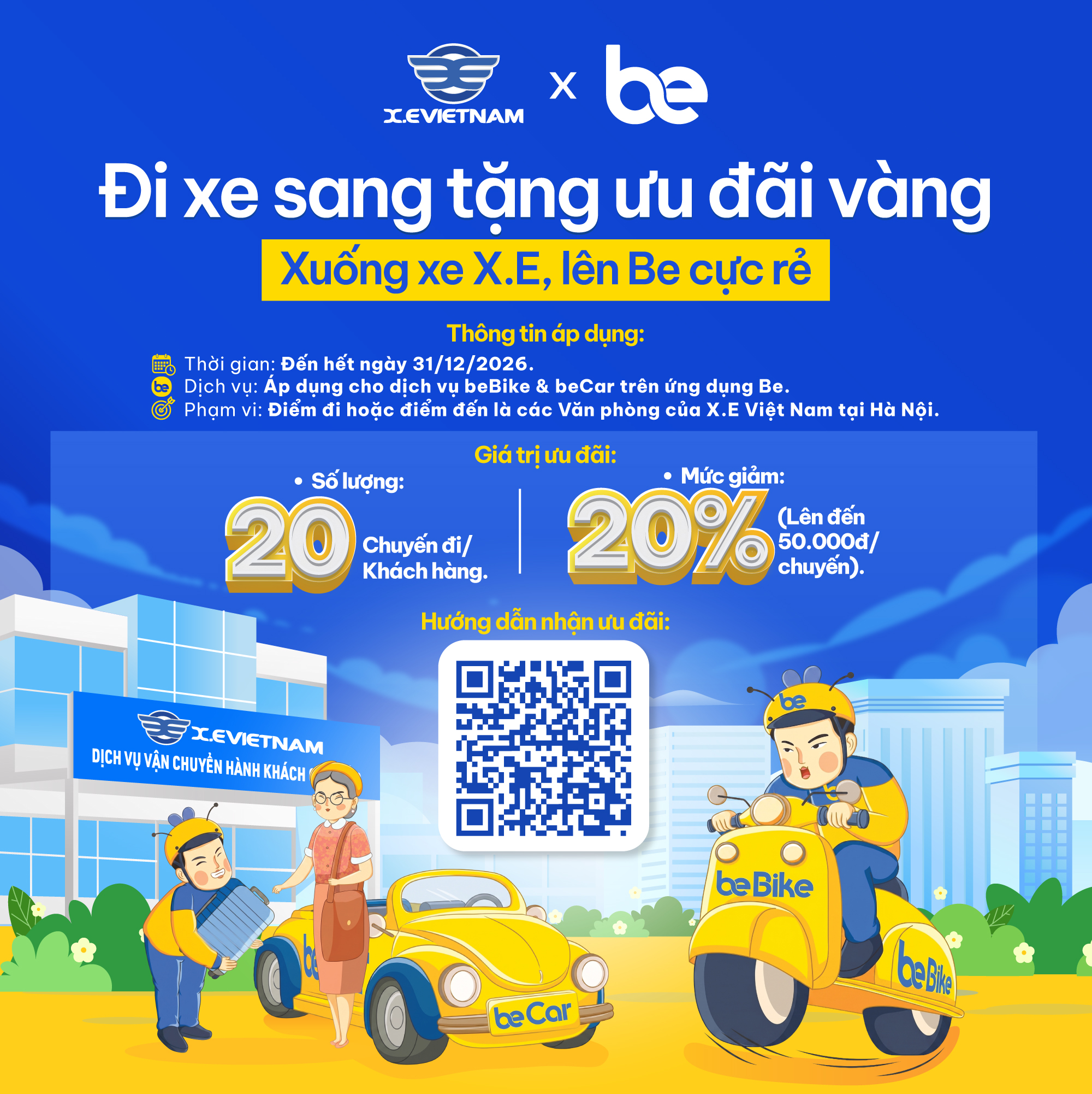 X.E Việt Nam X Be : Đi xe sang nhận ưu đãi vàng