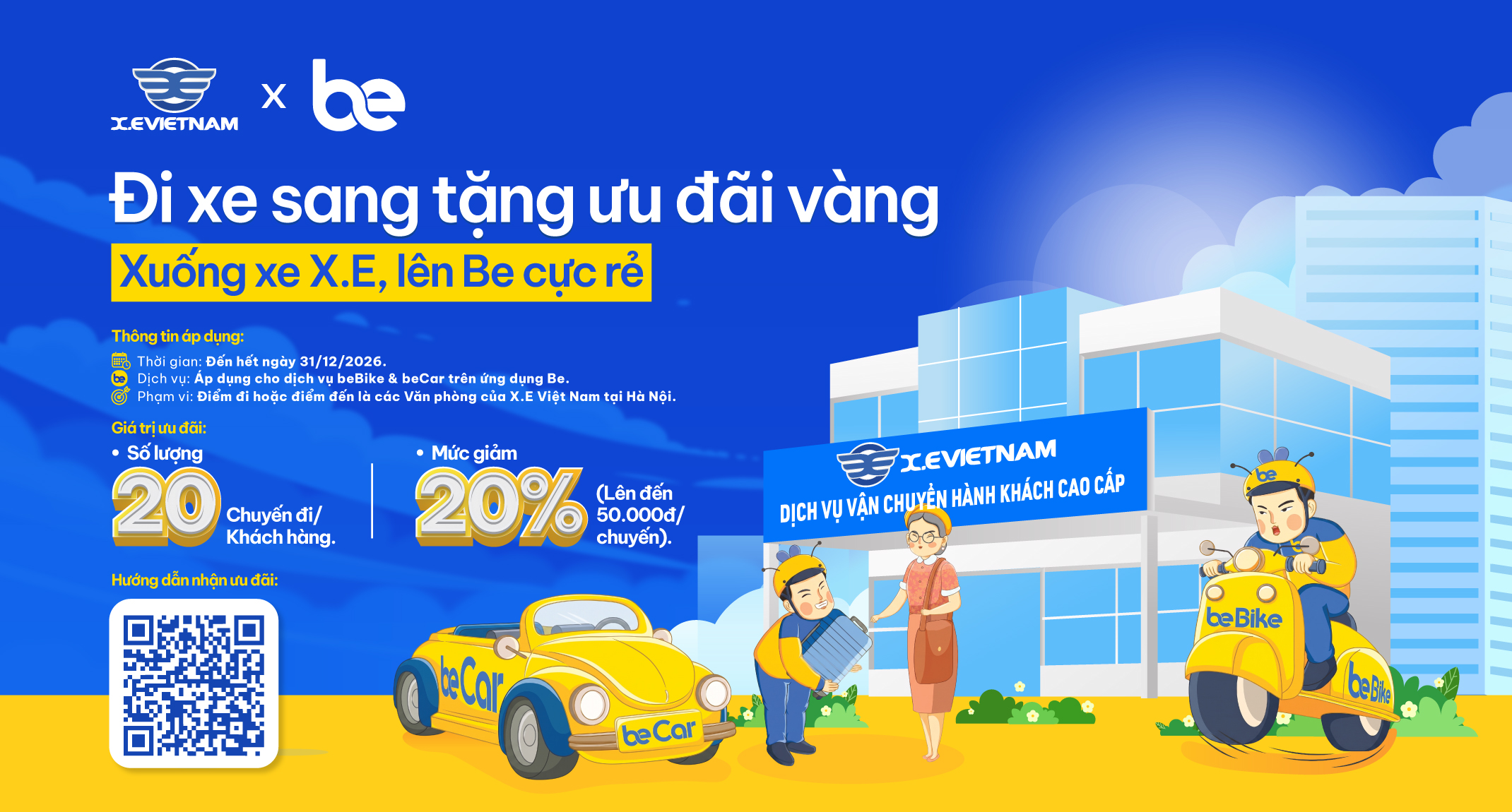 X.E Việt Nam X Be : Đi xe sang nhận ưu đãi vàng