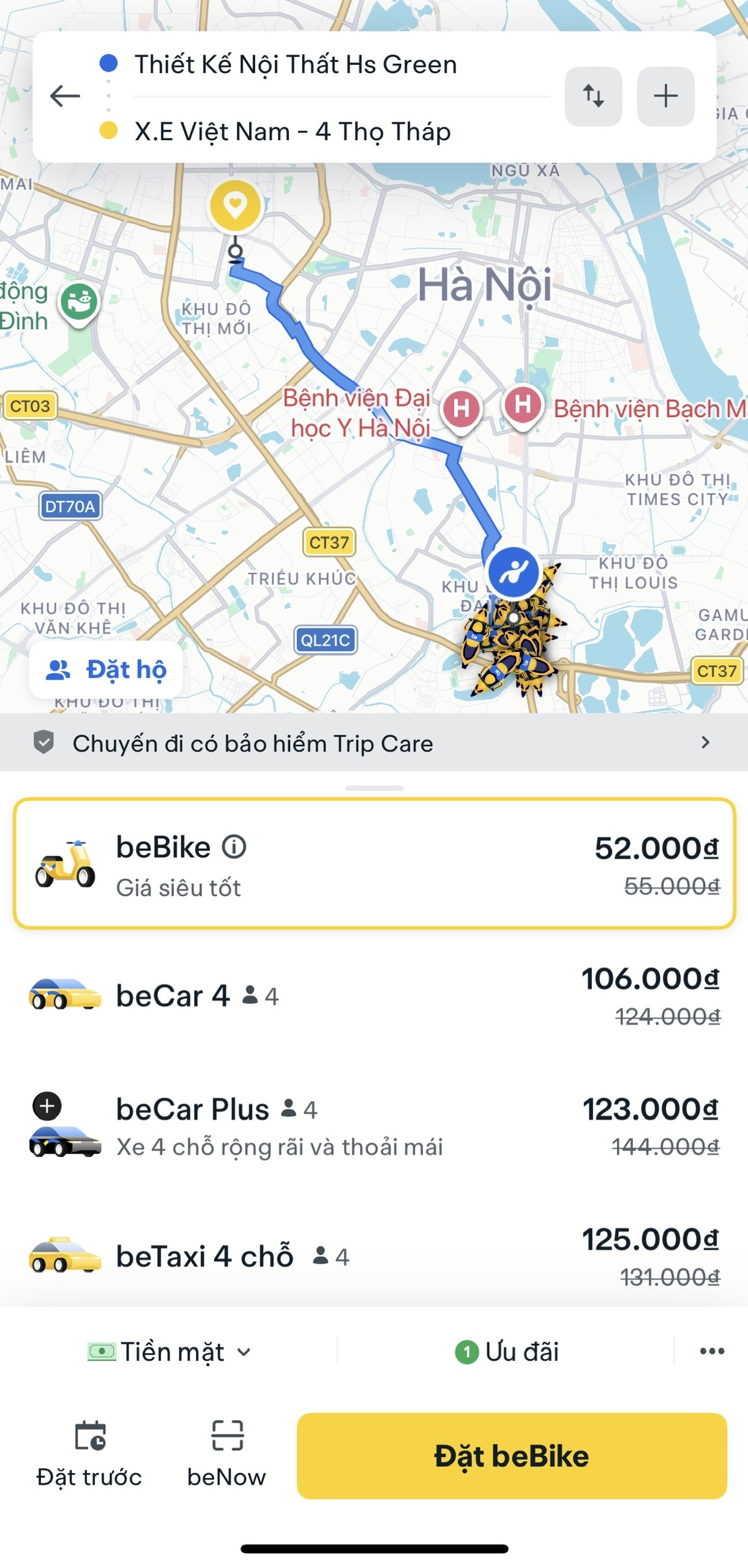 X.E Việt Nam X Be : Đi xe sang nhận ưu đãi vàng